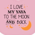 thumbnail image 4 of Inktastic I Love My Yaya to the Moon and Back Boys or Girls Baby Bib, 4 of 4