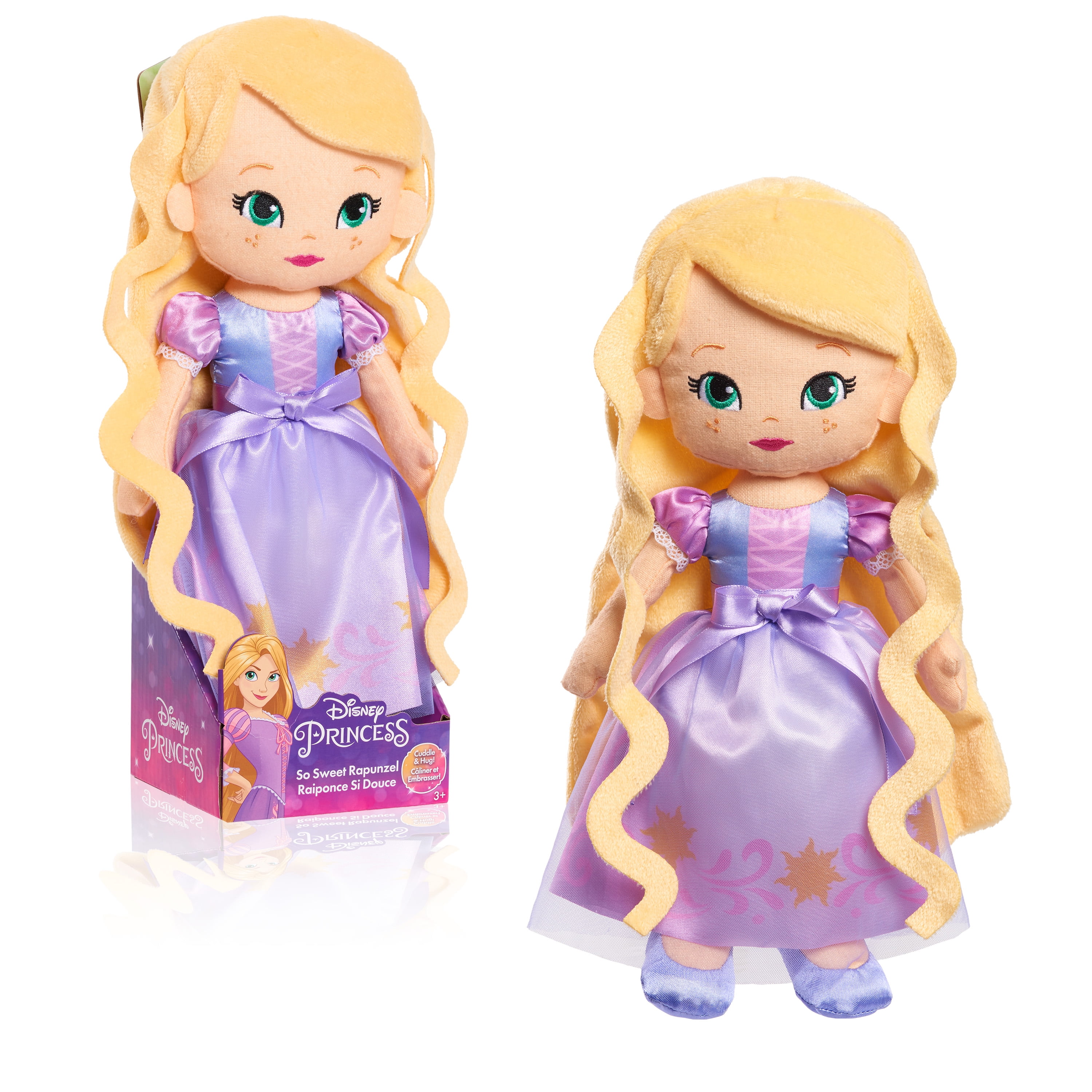 Disney Princess Character Head 12.5-Inch Plush Ariel The Little Mermaid Soft Pillow Buddy Toy for Kids