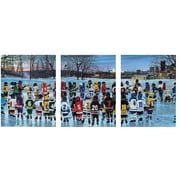 1500 Piece Puzzle for AIF4Adults Terrence Fogarty Sons of March Triptych Multipack Youth Hockey Puzzle, 3 x 500 Pieces 24x54 inche Jigsaw by KI Puzzles
