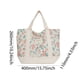 thumbnail image 5 of Bolso Mano Floral Acolchado para Mujer Elegante Viajes Al Aire Libre (Estilo 6) Blanco, 5 of 5