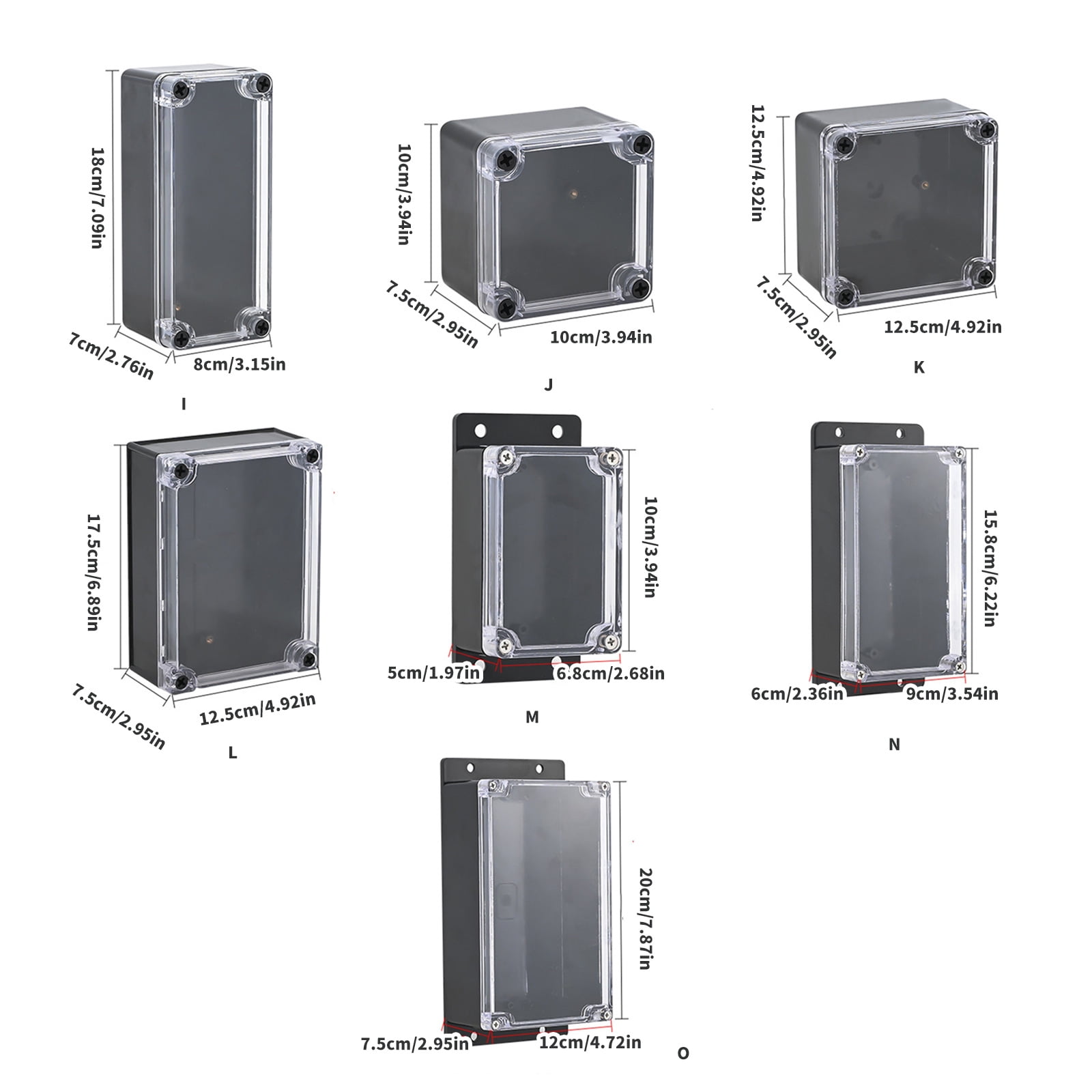 Dustproof Electrical Project Box Waterproof Electrical Enclosure Outdoor Waterproof Junction Box for Monitoring Systems