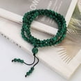thumbnail image 4 of K-KED 6mm 108 Natural Gemstone Beads Buddhist Prayer Mala energy Bracelet Necklace-Blue Turquoise, 4 of 9