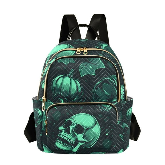 ALAZA Skull Skeletons Womens Travel Laptop Backpack Large Daypack Ladies Shoulder Bags S