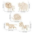 thumbnail image 3 of 100 Assorted Unfinished Wood Animal Cutouts for DIY Crafts and Decoration 100 Count, 3 of 10