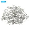 thumbnail image 3 of Uxcell Safety Pins 1.5 Inch Large Metal Sewing Pins Silver Tone 50Pcs, 3 of 5
