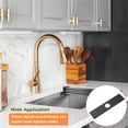 thumbnail image 5 of 10 Inch Sink Hole Cover, Deck Plate for 3-to-1 Hole Bathroom Sink, Rectangle Faucet Escutcheon Plate Brushed Black, 5 of 5