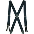 thumbnail image 1 of CTM®  Elastic Basic X-Back Button-End Suspenders (Men's), 1 of 2