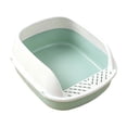 thumbnail image 2 of Semi-Enclosed Cat Litter Box with Sifting Scoop, Splash-Proof Kitten Litter Pan, Durable Plastic Pet Toilet for Small Cats and Kittens, 2 of 6