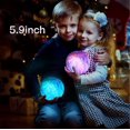 thumbnail image 3 of Moon Light Kids 5.9 Pulgadas 16 Colores Led 3d Con Soporte De Madera Control Remoto Control Táctil Carga Usb Regalo,11 Feliz Sencillez, 3 of 5