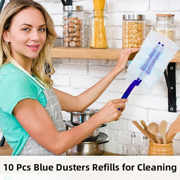 20PCS Blue Dusters Refills for Dusters Disposable Electrostatic Duster for Cleaning Manual Without Dust Refill