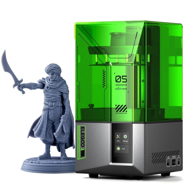 Impresora 3D ELEGOO Mars 5 MSLA Resina 4K LCD 15 X 14 X 9 cm