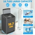 thumbnail image 3 of Veeboto Portable Washing Machine, 18.7Lbs Capacity Portable Washer with Drain Pump, 10 Wash Programs/8 Water Levels/LED Display, Full-Automatic Compact Laundry Washer for Apartment, Dorm, Home, 3 of 10
