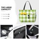 thumbnail image 3 of Easygdp White Green Plaid Bolsa de Viaje de Playa de Gran Capacidad, Bolsa Tote Perfecta para la Playa, Escapadas de Fin de Semana y Viajes, 3 of 7