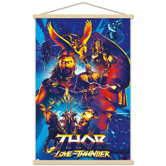 Marvel Thor: Love and Thunder - Group Wall Poster with Magnetic Frame, 22.375" x 34"