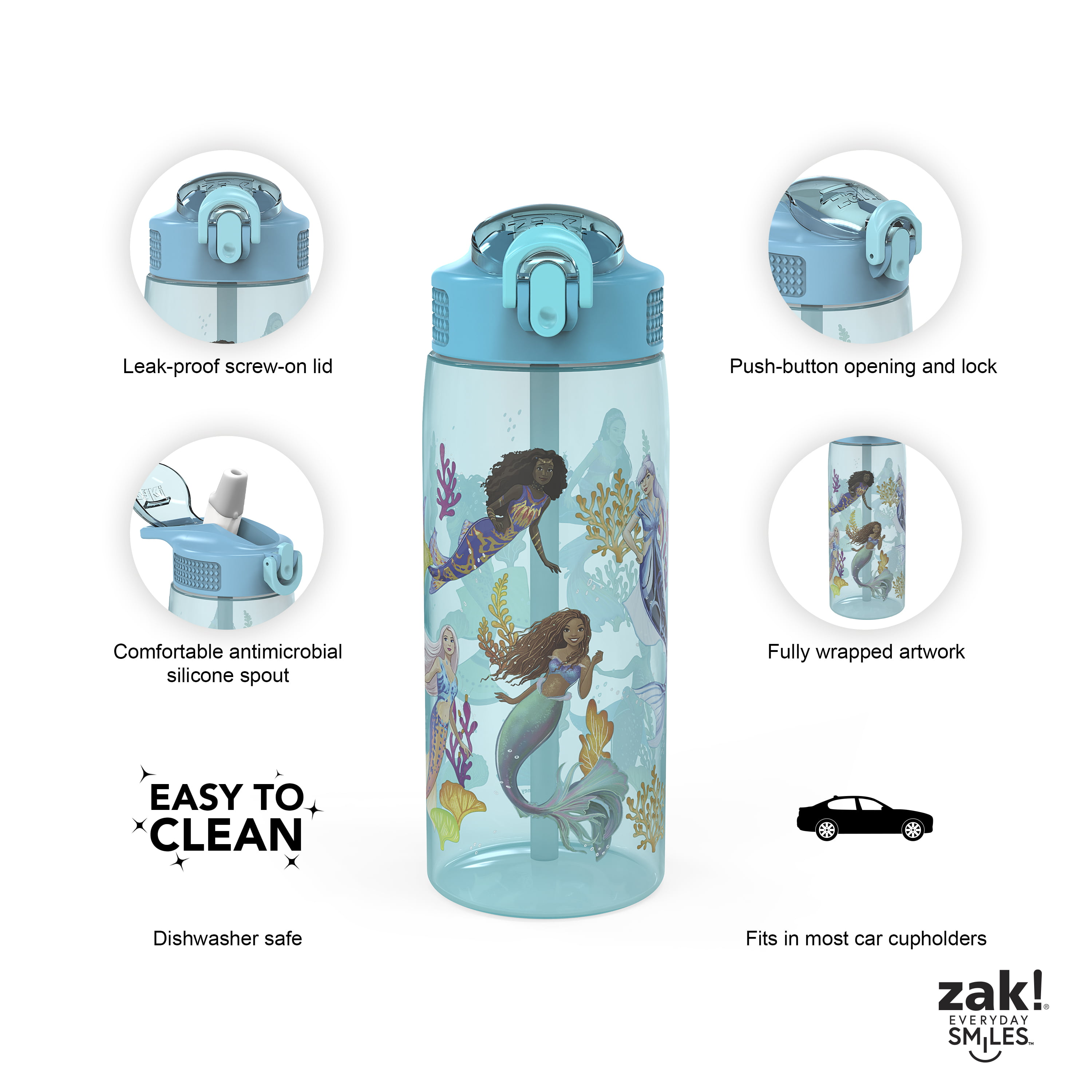 32oz Zak!® Sport Water Bottle - Anime And Video Games