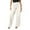 White, variant on Womens Wide-Leg Jeans High Waist Double Stitch Detail Full Length Relaxed Fit Classic Denim Texture Casual Street Style Timeless Trousers