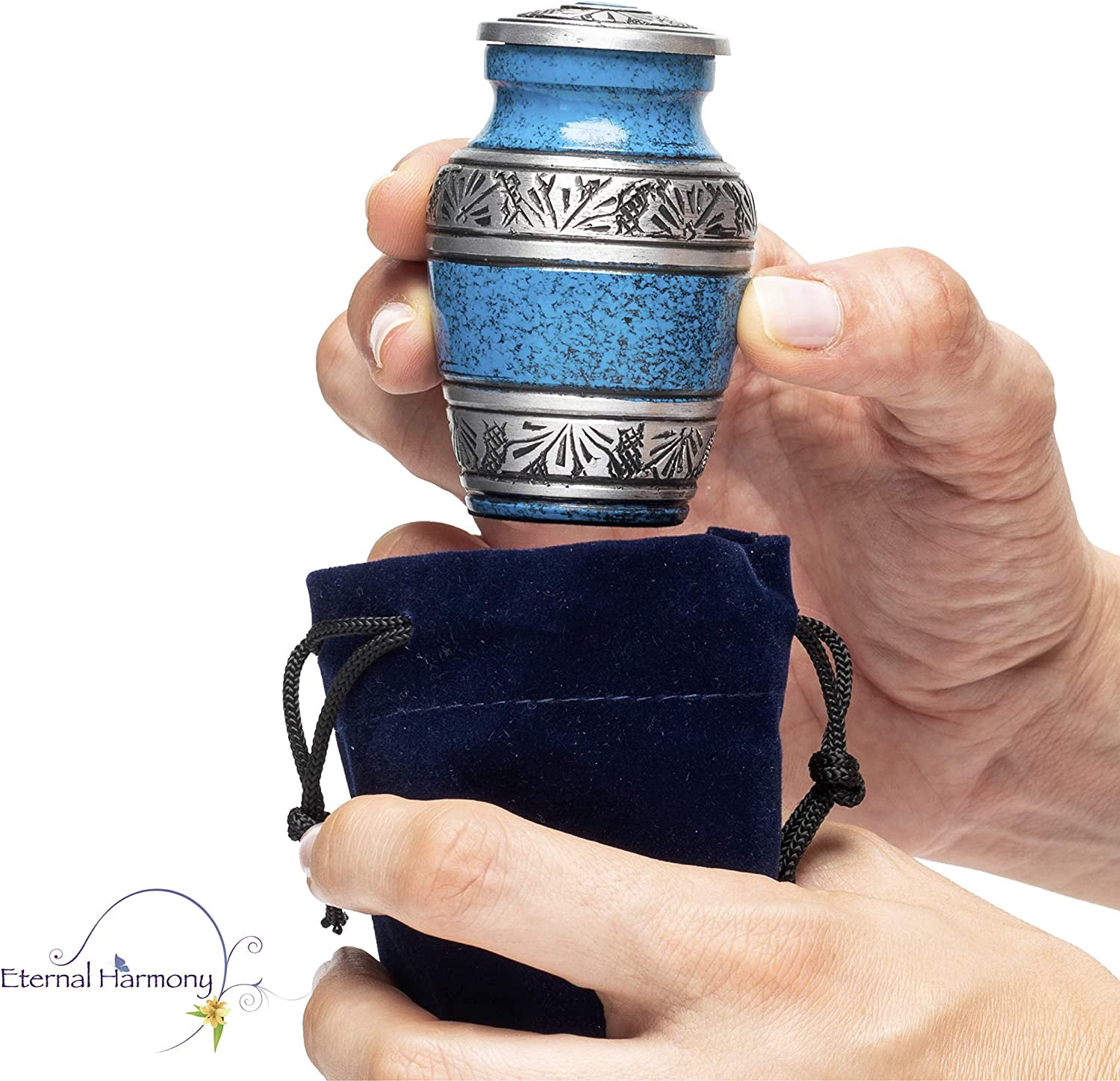 Eternal Harmony Keepsake Urns for Human Ashes | 4 Cremation Urns Carefully Handcrafted with Elegant Finishes to Honor Your Loved One