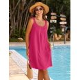 thumbnail image 2 of HOTOUCH Robe Femme 2024 Été Décontractée Robe T-Shirt Couverture de Plage Sans Manches Robe Débardeur avec Poches, 2 of 6