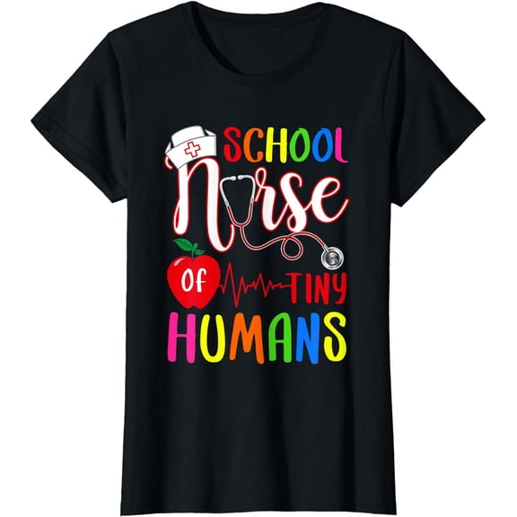 School Nurse Of Tiny Humans Nurse Back To School T-Shirt