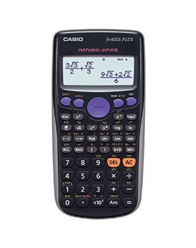 Casio Fx-82es Fx82es Plus Bk Display Scientific Calculations Calculator  with 252 Functions - Walmart.com