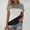 Black, variant on Women's Color Block Short Sleeve Tops Casual Summer T-Shirt Loose Tops T Shirts Color Blocked Sleeves Color Blocked T Shirts Summer T Shirts Round Neck Causal Fashion Basic Tee Rose Gold Xl