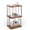 Rustic Brown + Black, variant on Tall Side Table, Small End Table, 29 inch High Accent Table, Bedside Table for Living Room, Bedroom and Office, Ebony Black