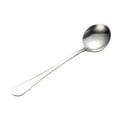 thumbnail image 3 of Round Soup Spoons Set of 6 - 6.3 Inch Stainless Steel Bouillon Spoons with Thick Handle, for Soup, Cereal, Dessert, Coffee & Tea, Modern Tableware, 3 of 6