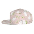 thumbnail image 3 of Fotbe Rabbit Flat Bill Visor Cap Classic Snapback Hat Polyester Foam Trucker Hat Trucker Cap Adjustable Baseball Cap, 3 of 9