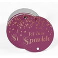 thumbnail image 2 of Inkdotpot Pack Of 50 Let Love Sparkle Wedding Favor Paper Tags Craft Real Rose Gold Foil Hang Tags, 2 of 6
