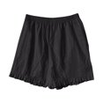 thumbnail image 5 of Wycnly on Sale Shorts for Women Womens Summer Shorts Casual Solid Plus Size Loose Straight Leg Short Pants Vintage Cotton Linen Ruffle Layer Trim Pocket Shorts, 5 of 6