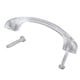 thumbnail image 3 of Manija de acrílico para gabinete, manija de armario, tirador de cajón de cocina, manija de gabinete con tornillos de montaje, tirador de arco para Estilo A, 3 of 8