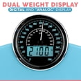 thumbnail image 4 of 2-in-1 Analog & Digital Weighing Scale for Body Weight up to 400lbs - Thick Tempered Glass - Extra Large Display - Easy to Read Digital Bathroom Scale - New - Light Blue, 4 of 5