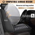 thumbnail image 3 of Seat Covers Custom Fit for Lexus RZ 300e/400e 2023-2025,Waterproof Leather Car Seat Protectors,Premuim Interior Accessories Gray,Front Set(2 Seats), 3 of 7