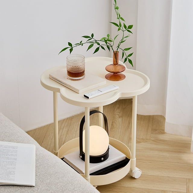 LSLJS Night Stand Bedside Table Bedroom Bedside Small Storage Rack Home Sofa Mini Side Table Cabinet Mobile Table Small Side Table
