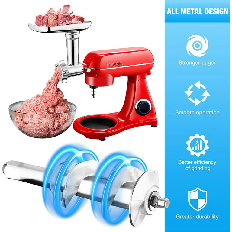 Metal Food Grinder Attachment for PHISINIC & KitchenAid Stand