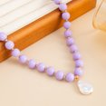 thumbnail image 5 of NICKSUN Colorful Chunky Beaded Necklace for Women, Acrylic Bead Choker Necklaces Irregular Baroque Imitation Pearl Pendant Necklace, Summer Beach Party Wedding Vacation Jewelry Gifts, 5 of 8
