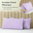thumbnail image 4 of LuxClub California King Bed Sheet Set, Deep Pocket, Wrinkle Resistant, Lavender, 4 Piece, 4 of 9