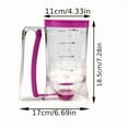 thumbnail image 4 of 1 Pcs 900ml Batter Dispenser Hand-held Graduated Funnel Pastry Dough Dispensador For Pancake Cupcakes Cake, 4 of 8
