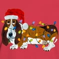 thumbnail image 3 of CafePress - Basset Tangled In Christmas Lights T Shirt - Women's Traditional Fit Dark T-Shirt, 3 of 4