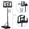 thumbnail image 2 of Rugerasy Indoor Outdoor Portable Basketball Hoop, 5-7FT Adjustable, 2 of 8