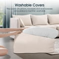 thumbnail image 4 of JONPONY Storage Ottoman for Modular Sectional Sofa, Beige, 4 of 13