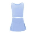 thumbnail image 6 of Girl's Swimsuit 2Pcs Set Swimming Tank Top & Short Skort Teen Girl Swimwear Sky Blue L, 6 of 9