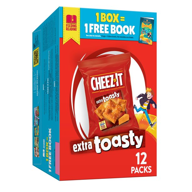 CheezIt Cheese Crackers, Baked Snack Crackers, Office and Kids Snacks