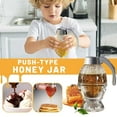 thumbnail image 2 of Honeycomb Design Honey Dispenser Jar， Drip-Free Spout for Syrup & Jam， Stable Base， Kitchen Decor, 2 of 8