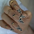 thumbnail image 2 of 24Pcs French Fake Nail with Leopard Print Design Long Stiletto False Nails Wearabe Almond Press on Nails Full Cover Nail Tips, 2 of 10