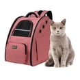 thumbnail image 3 of Mochila transpirable para perro gato jinwen Rosado Transportín de viaje para mascotas, 3 of 8