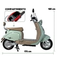 thumbnail image 2 of Bicicleta Eléctrica Cappuccino Menta BikeOn 1200W Autonomía 40 km Velocidad 40 km/h Estilo Retro, 2 of 9