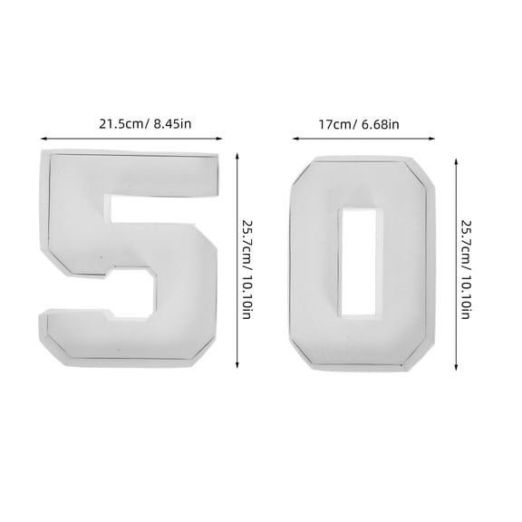 RENACLIPY 2pcs Elegantly Crafted Cardboard Number Candy Boxes for Birthday Platters White Decorative Enhancement Events