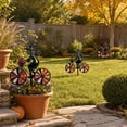thumbnail image 5 of Halloween Ghost Riding Bicycle Metal Garden Stakes,Fixed Wheel Pumpkin Windmill Ornament for Garden Patio Lawn Autumn Holiday Outdoor Decor, 5 of 6