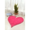 thumbnail image 2 of MDA Rug Imports Hearts Collection Hand Woven Shag Area Rug - 24" x 24" Pink/White, 2 of 5